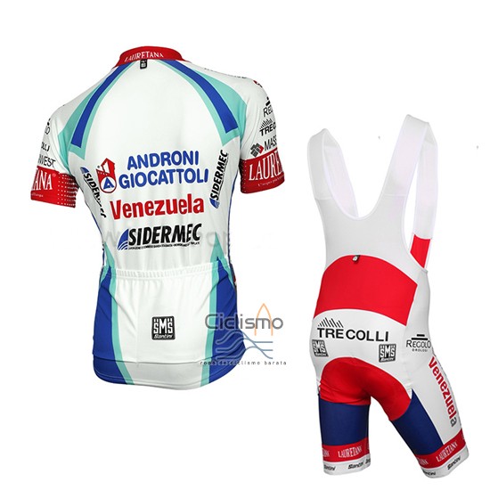 Androni Giocattoli Ropa Ciclismo Culotte Corto 2014 Hombre Mangas Cortas Blanco